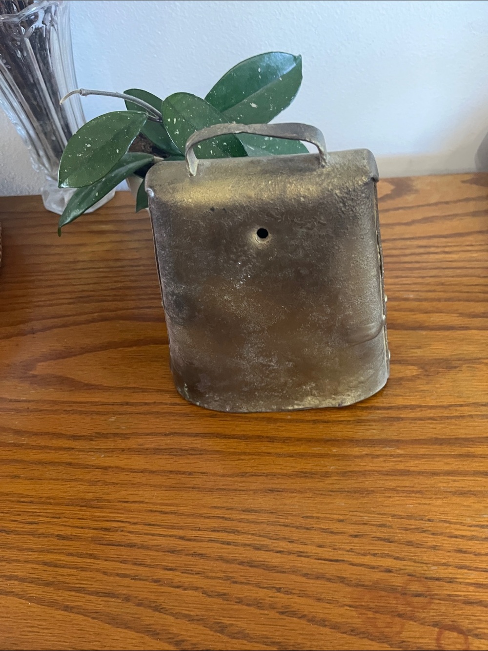 Vintage Brass Cowbell Accent - Brass Finish Home Accent